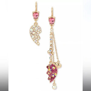 Betsey Johnson Broken Heart Mismatch Drop Earrings 💔💖​​